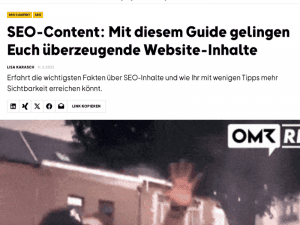 Gastbeitrag zur SEO-Content-Erstellung